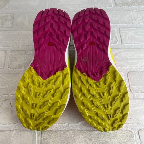 Salomon Sense Ride 5 Women's 7 Trail Running Shoes Orange Pink Birds of Paradise - Picture 12 of 13